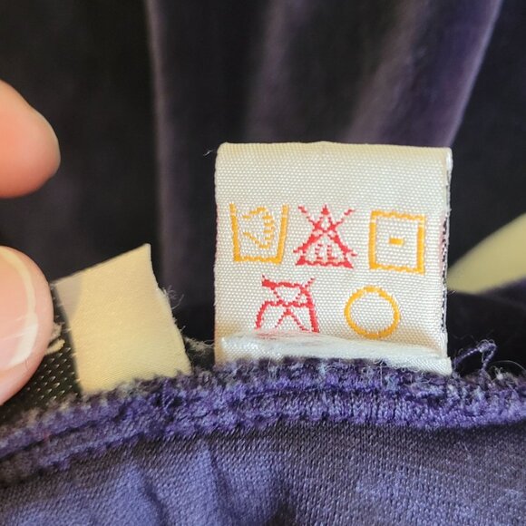 Y2K Dalmy’s Velvet Mockneck Tank – Deep Purple/Midnight Blue – 90s Holiday Party - Picture 7 of 7